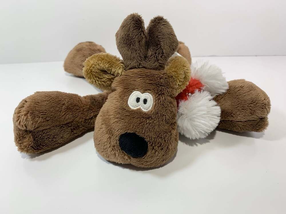 Hallmark Rodney Reindeer Plush Christmas Stuffed Animal Red Scarf 2013
